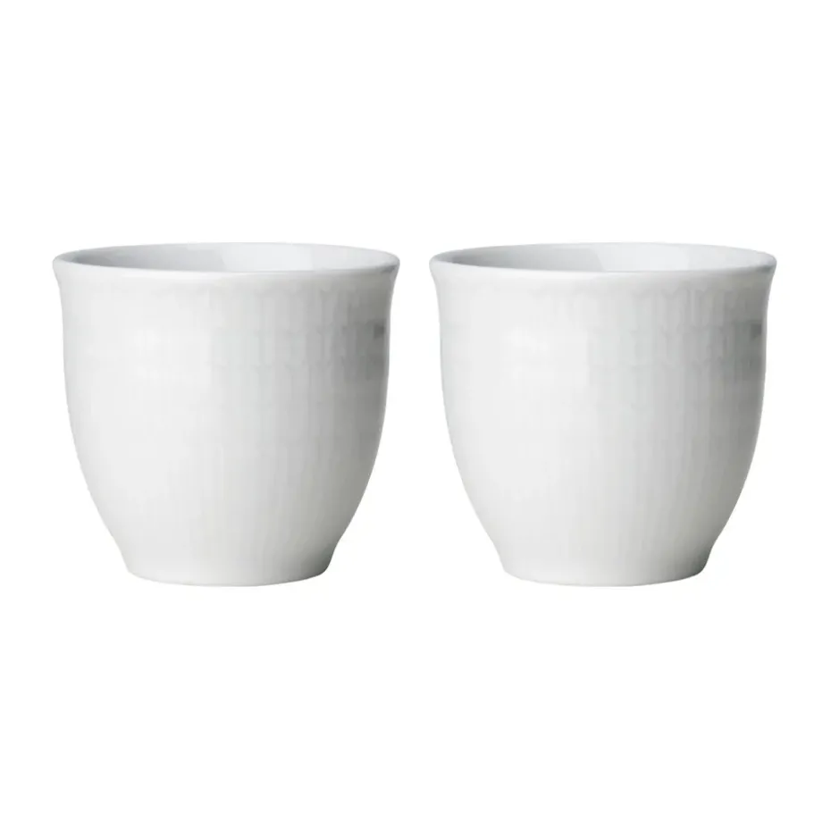 Set de 2 hueveras Swedish Grace, Nieve