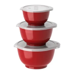 Set de 3 mini cuencos Margrethe, Rojo