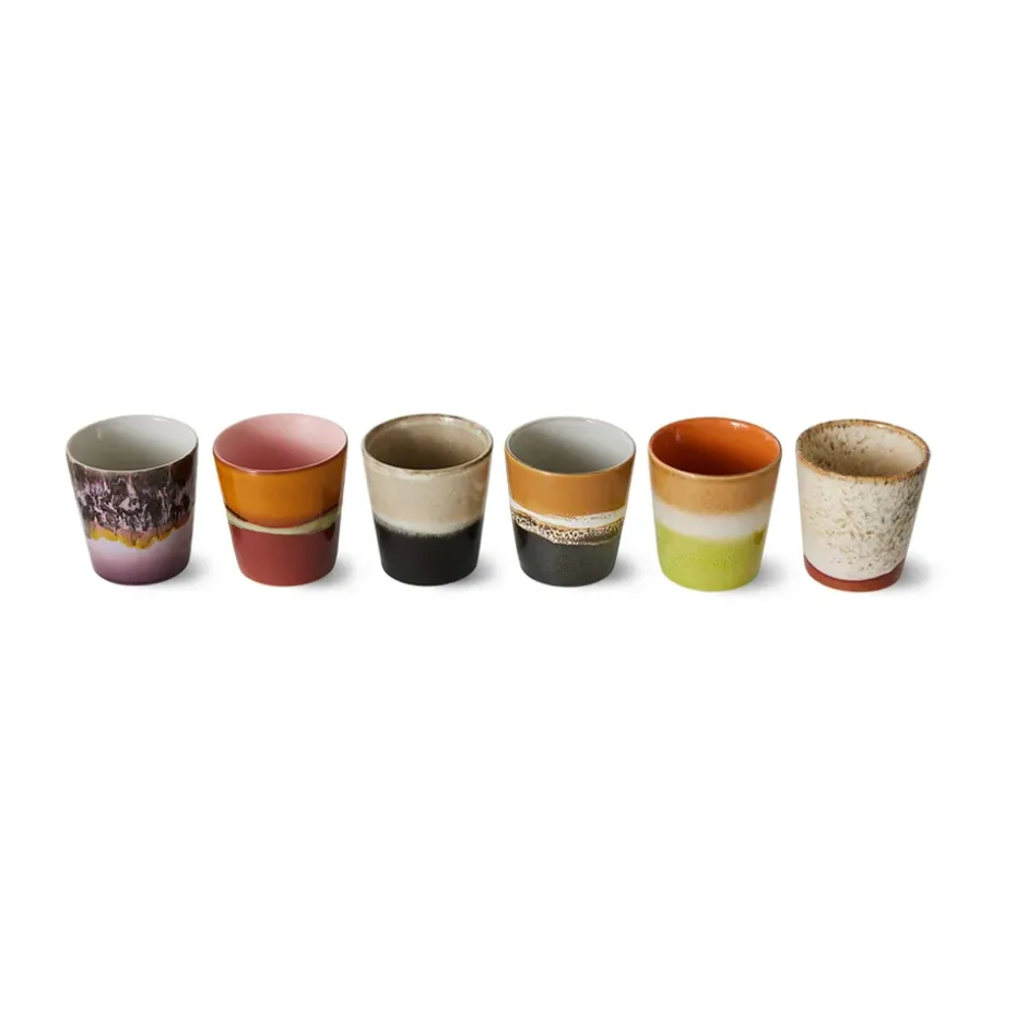 Set de 6 tazas 70's, Soil