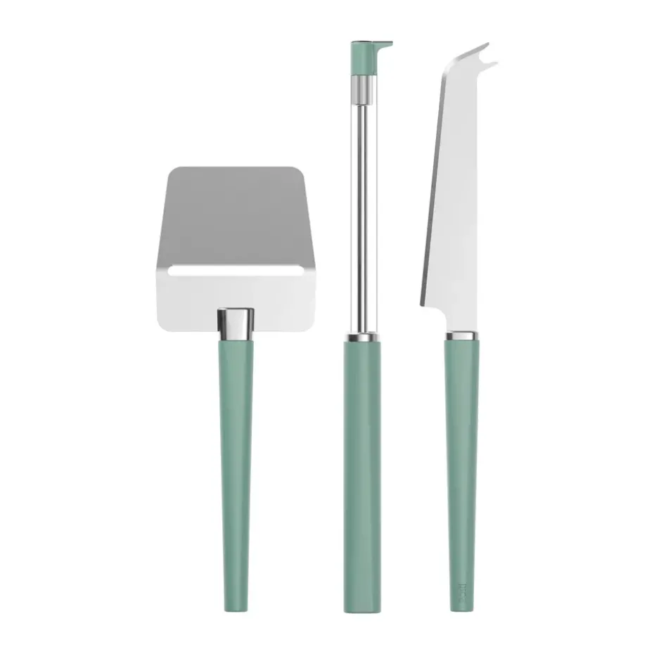 Set de 3 utensilios para quesos Emma, Nordic green