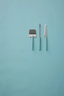 Set de 3 utensilios para quesos Emma, Nordic green
