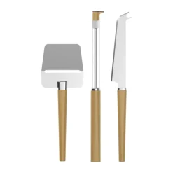 Set de 3 utensilios para quesos Emma, Curry