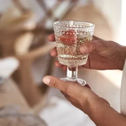 Set de 2 vasos con pie Kastehelmi 26 cl, claro