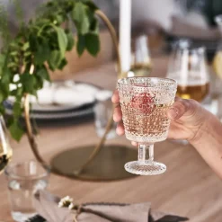 Set de 2 vasos con pie Kastehelmi 26 cl, claro