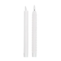 Set de 2 velas LED Design Letters, Off White