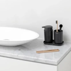 Set de accesorios para el baño ReNew Brabantia, gris oscuro