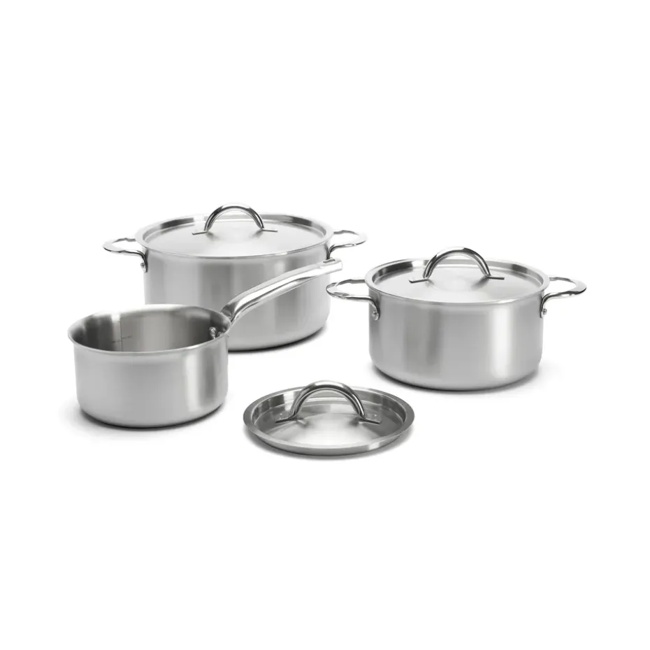 set de cacerolas con tapas de Buyer Alchimy 6 piezas, Acero inoxidable