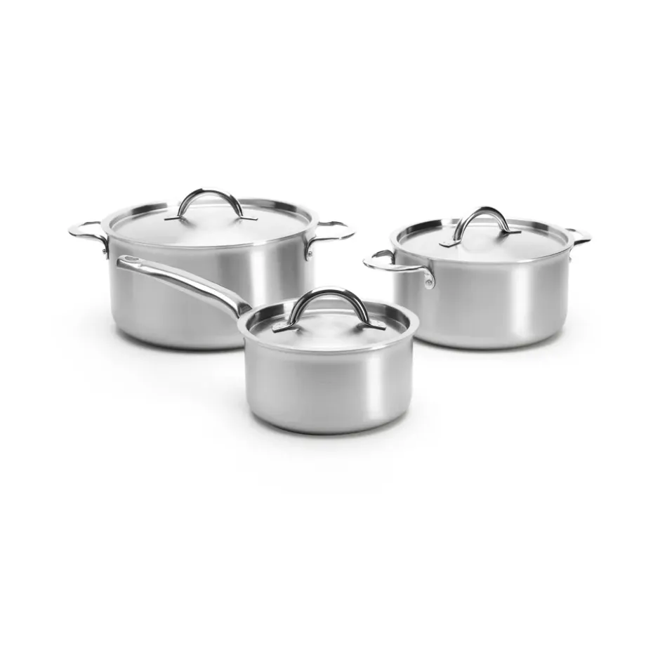 set de cacerolas con tapas de Buyer Alchimy 6 piezas, Acero inoxidable