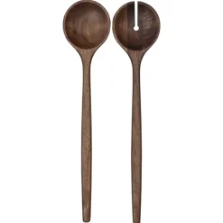 Set de cubiertos de ensalada Levi, nogal