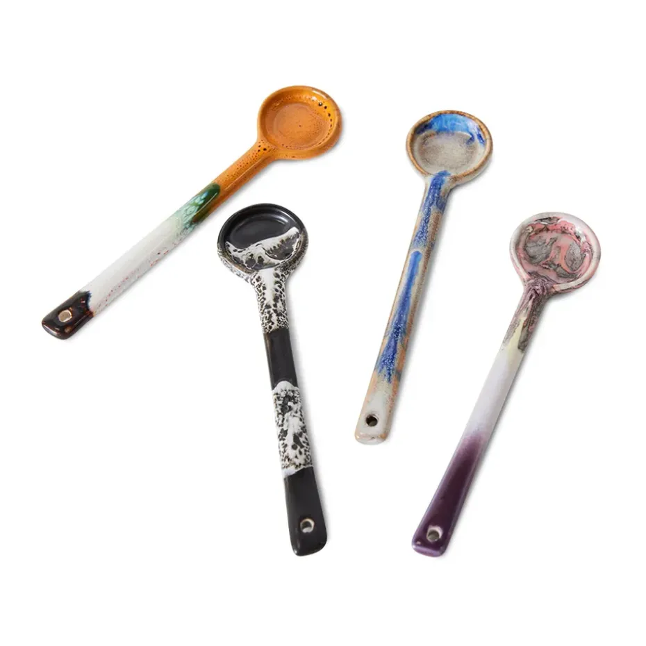 Set de cucharas de cerámica M, 70's 4-pack, Force