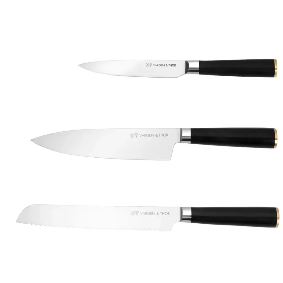 Set de cuchillos de cocina Vargen & Thor Vargavinter, 3 piezas