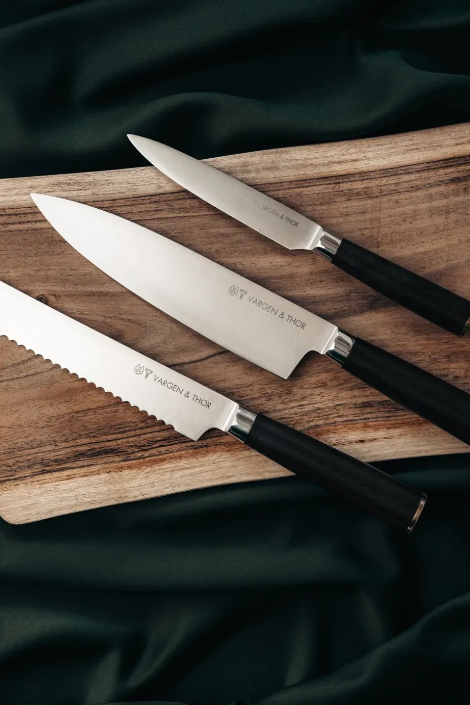 Set de cuchillos de cocina Vargen & Thor Vargavinter, 3 piezas