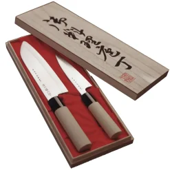 Set de cuchillos petty y santoku Satake Houcho, 2 piezas