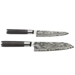 Set de cuchillos santoku y petty Satake Kuro, 2 piezas