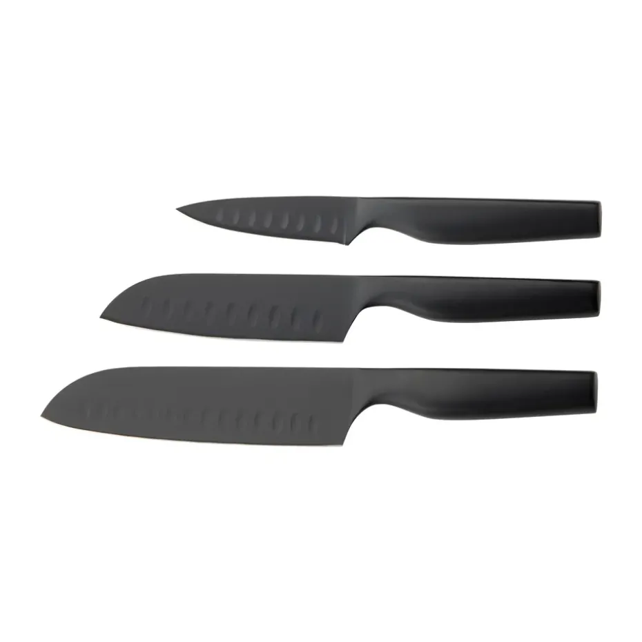Set de cuchillos Sukai 3 uds, Negro