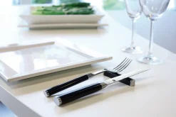 Set de cuhillo y tenedor Kai Shun Classic, cromo-negro