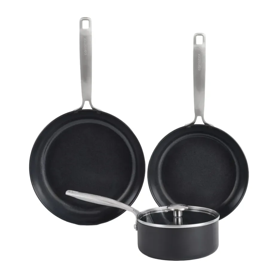 Set de olla y sartén Combekk Element, 4 piezas, Negro