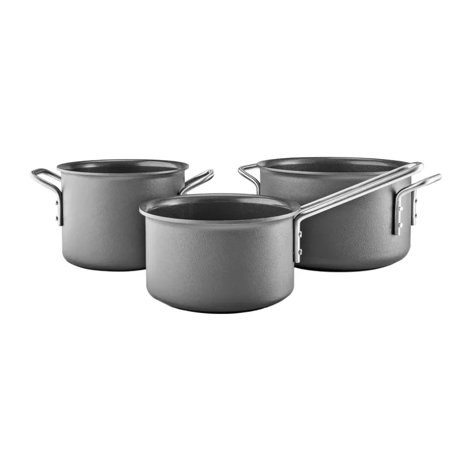 Set de ollas Eva Trio Grey Line, 3 piezas