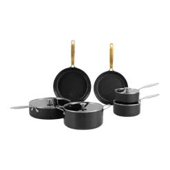 Set de ollas y sartenes Combekk Element, 10 piezas, Negro