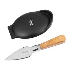 Set de ostras Laguiole by Hâws, 2 piezas, Olivo-acero inoxidable