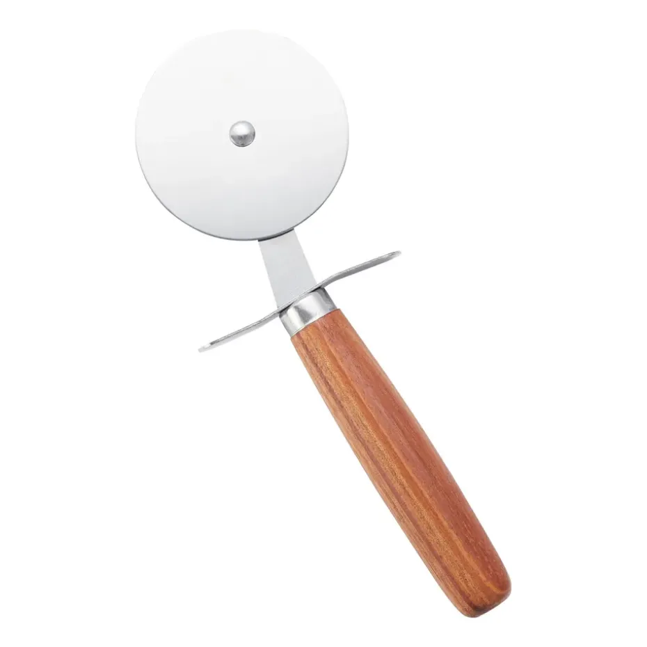 Set de pizza Sade, cortador de pizza y tabla de cortar Ø32 cm, acacia