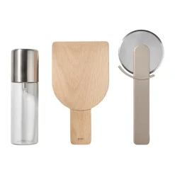 Set de pizza Singles 3 piezas, Soft taupe