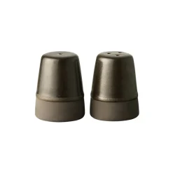 Set de salero y pimentero Raw, Metallic brown