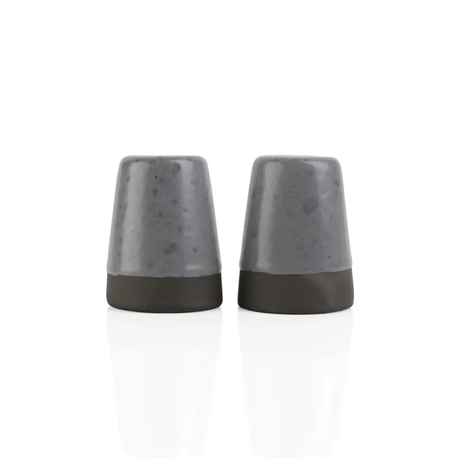 Set de salero y pimentero Raw, gris