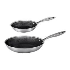 Set de sartenes hybrid coating Hâws Santo, 2 piezas, Acero inoxidable