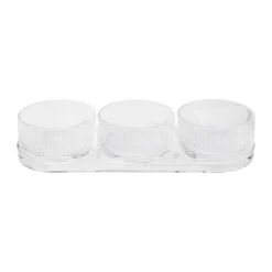 Set de tapas Pilastro set de 4, Clear