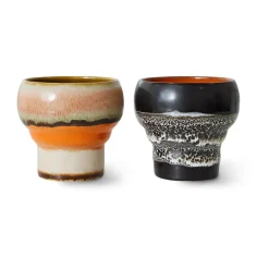 Set de tazas lungo 70's, 24 cl 2-pack, Basalto