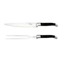 Set de trinchar Laguiole By Hâws, 2 piezas, Madera negra