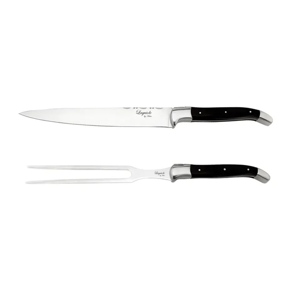 Set de trinchar Laguiole By Hâws, 2 piezas, Madera negra