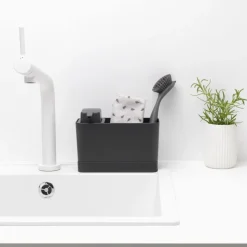 Set organizador para el fregadero Brabantia, gris oscuro