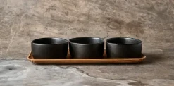Setd e boles con bandeja Raw Organic, Titanium Black