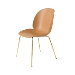 Silla Beetle, Amber brown, patas de latón