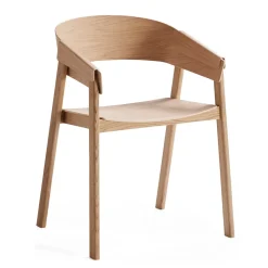 Silla con reposabrazos Cover, roble