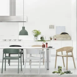 Silla con reposabrazos Cover, roble
