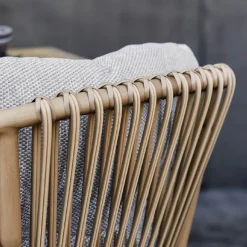 Silla con reposabrazos Ocean aluminio, Natural