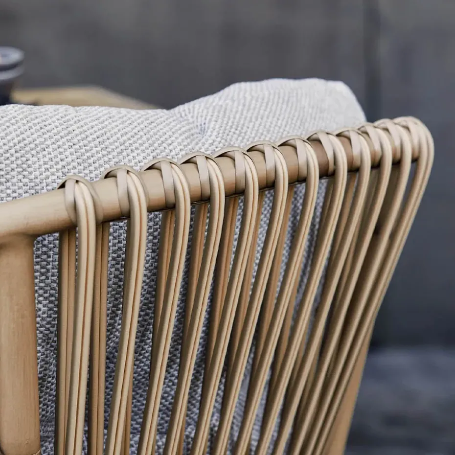 Silla con reposabrazos Ocean aluminio, Natural