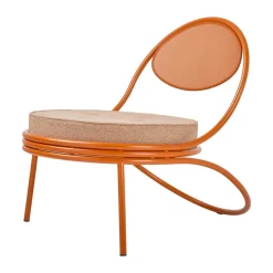 Silla Copacabana Outdoor Lounge Chair con asiento tapizado, Lorkey limonta 44-international orange
