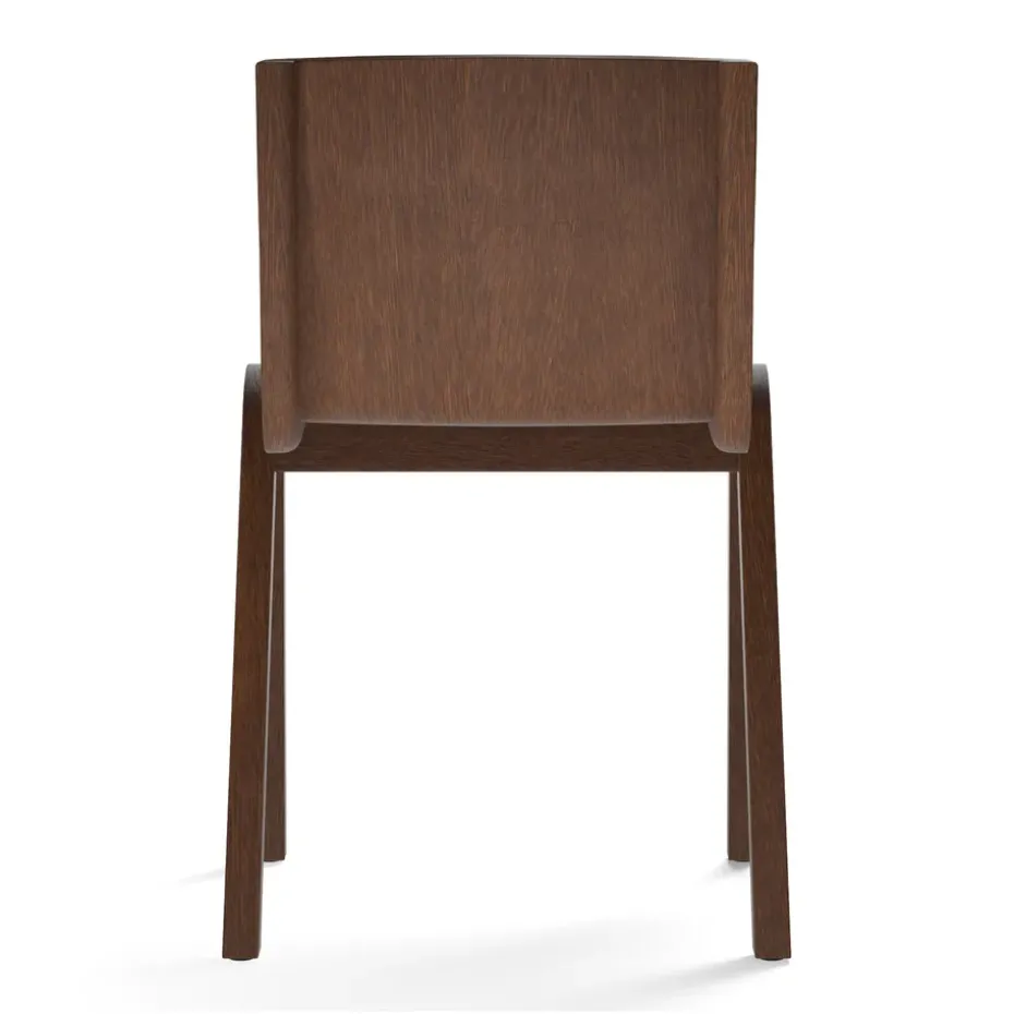 Silla de comedor Ready, Roble teñido rojo