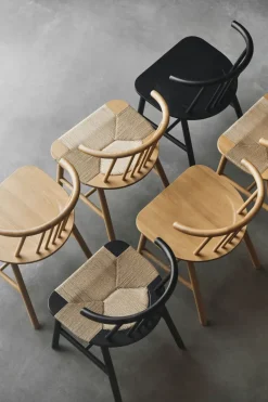 Silla de comedor VIOR, Roble lacado