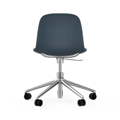 Silla de oficina Form chair swivel 5W, Azul, ruedas de aluminio