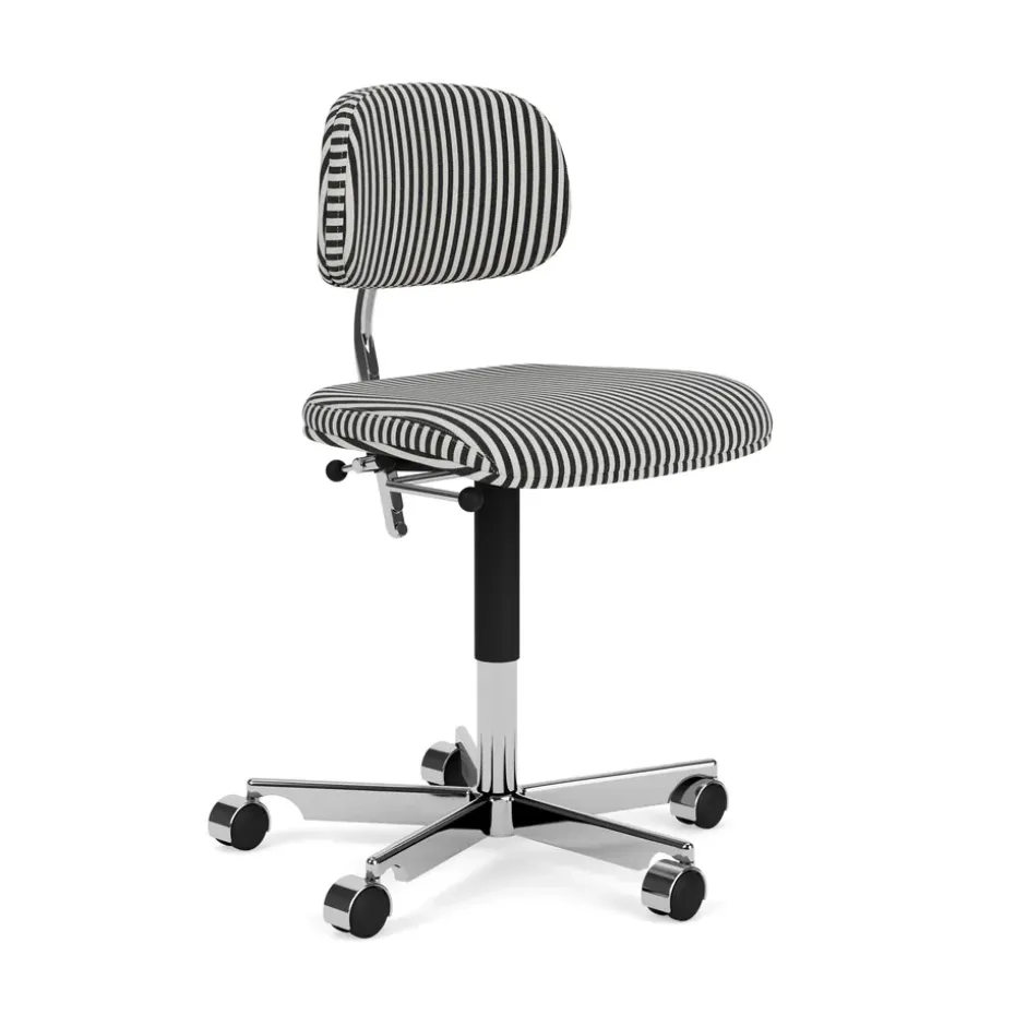 Silla de oficina Kevi 2534U, Stripe-aluminium