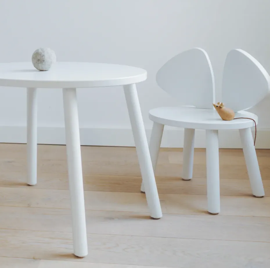 Silla infantil Mouse Chair, Blanco