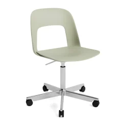 Silla Layout Chair 141, Bottle green-aluminio pulido