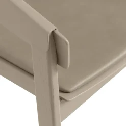 Sillón Cover asiento tapizado, Refine leather cognac-Oak