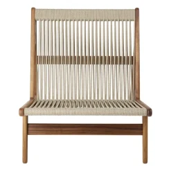 Sillón MR01 Initial outdoor lounge chair, Madera de iroko aceitada