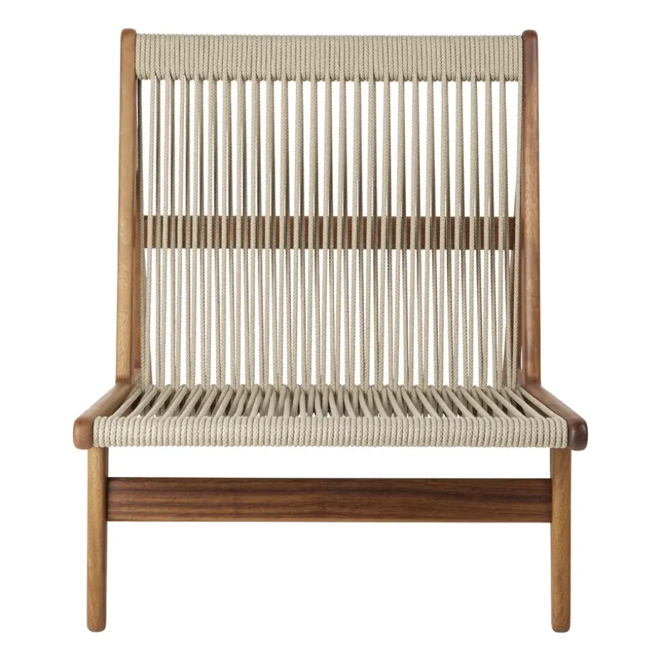 Sillón MR01 Initial outdoor lounge chair, Madera de iroko aceitada